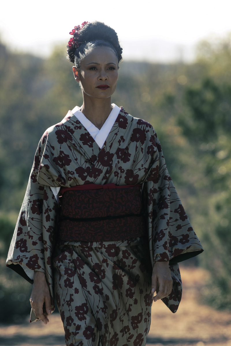 Maeve (Thandie Newton) absolutely rocking that kimono.